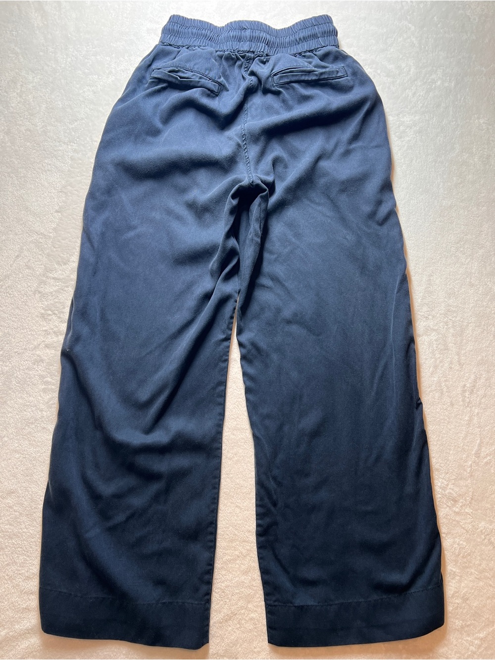 Quince Women’s Vintage Wash Tencel Wide Leg Pants Midnight Blue XS - Picture 2 of 12